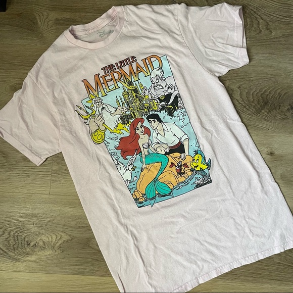 Disney Tops - DISNEY | little mermaid vhs cover shirt ariel